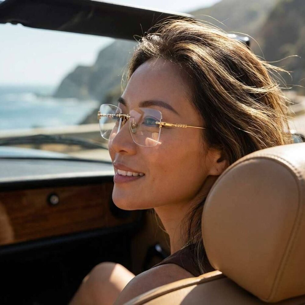 Gucci GG1938O 001 Square Eyeglasses - Gold 54mm
